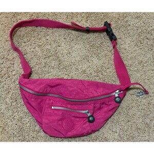 Kipling Fundi Belt Bag Style AC2115-485 Very Berry Pink  Adjustable Strap EUC